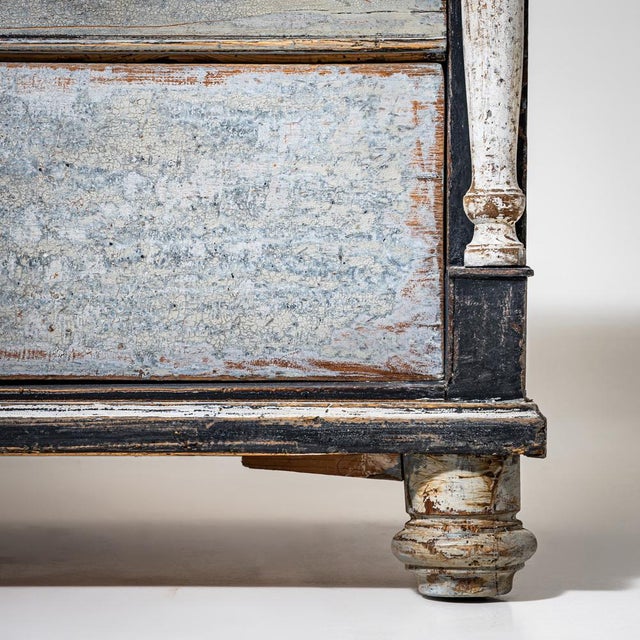Antique Biedermeier Hand-Painted Commode, 1820 For Sale - Image 4 of 7
