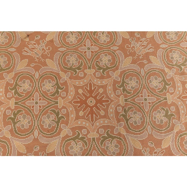 1940s Extra Large 1940s Portuguese Needlework Botanic Rug For Sale - Image 5 of 10