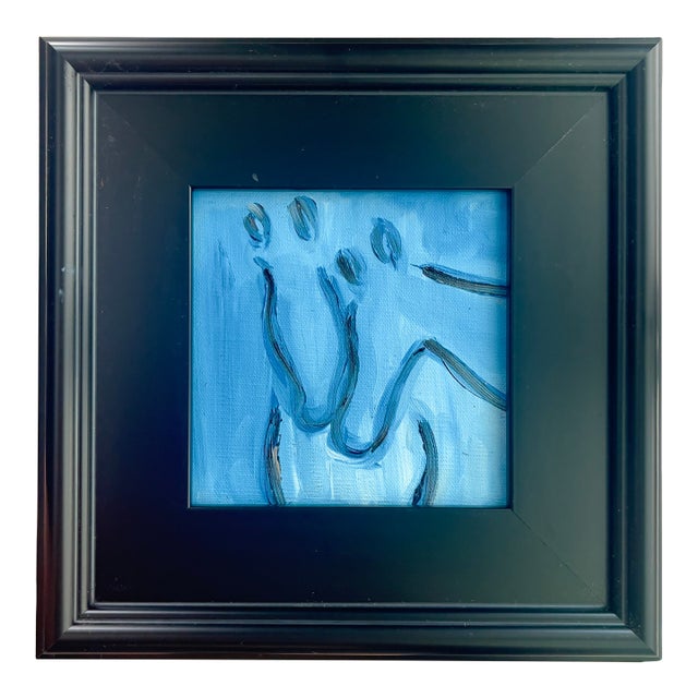 Framed Original Oil Equestrian Painting For Sale