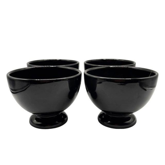 Black 1960s Black Ceramic Mid Century 34 Piece Dinner Plate, Cup & Tea Set For Sale - Image 8 of 13