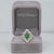Modern 1.9Ct Tsavorite Garnet Ring With Natural Diamond Accents: Solid 14k Gold, 9x7mm, Size 6.75 For Sale - Image 3 of 9