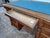 Antique Italian Center Desk in Walnut, 1890s For Sale - Image 4 of 7