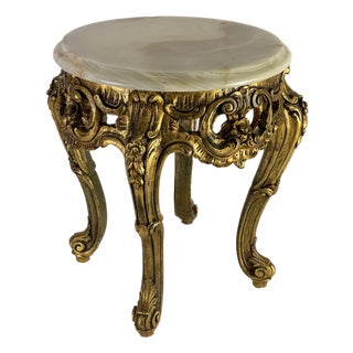 Small Side Table with Onyx Top, 1960s For Sale