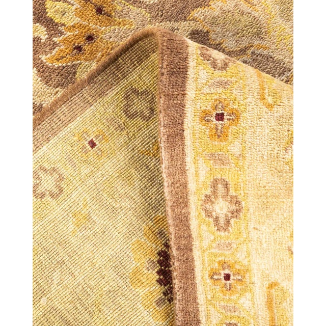 Eclectic, One-of-a-Kind Hand-Knotted Area Rug in Brown, 6' 1" x 9' 1" For Sale In New York - Image 6 of 8