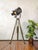 Black Barndoor Theater Spotlight Floor Lamp on Bundeswehr Tripod from A.E. Cremer, Paris, 1950s For Sale - Image 8 of 17