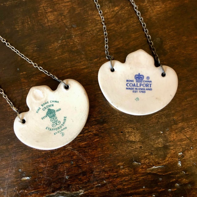 Vintage English Porcelain Decanter Labels Set of 8 Chairish