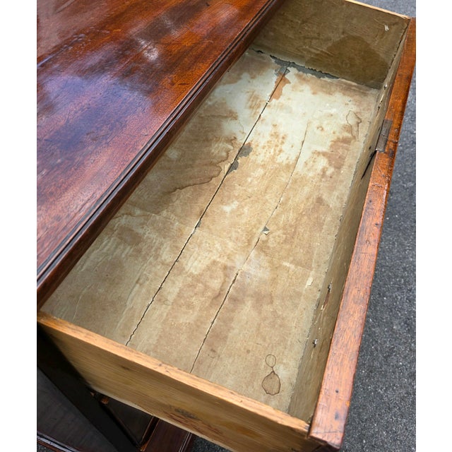 19th Century 19th Century English Mahogany Chest of Drawers For Sale - Image 5 of 8