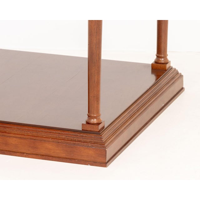 Empire Style Two-Tier Walnut Side Table For Sale - Image 4 of 6
