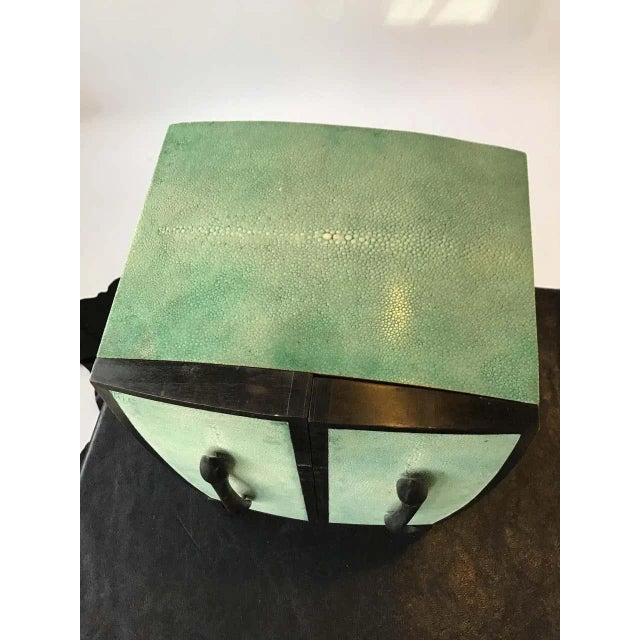 R & Y Augousti R & Y Augousti Shagreen Jewelry Box For Sale - Image 4 of 13