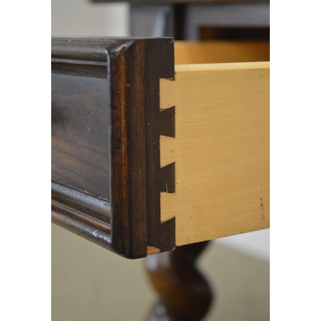 Lane Eddie Bauer Home Collection Oak Barley Twist Side Table Chairish