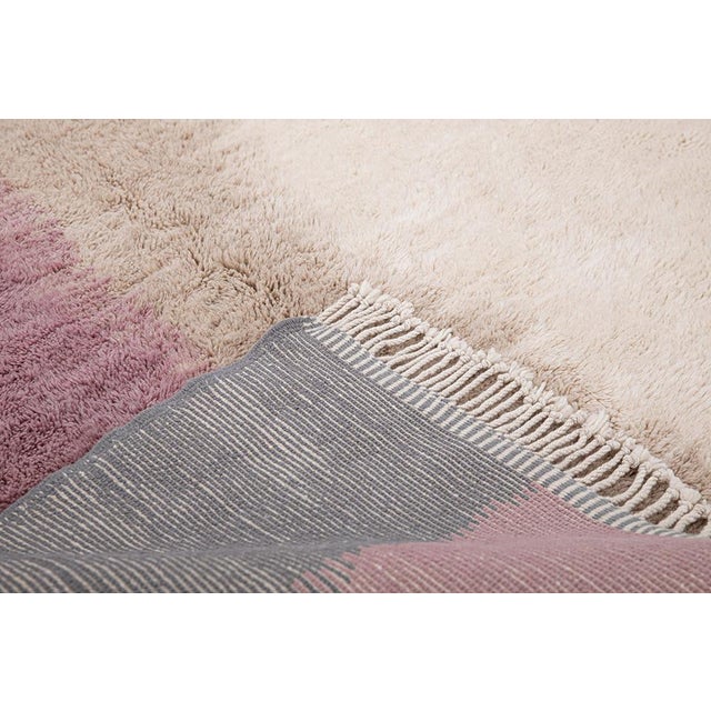Contemporary Hand-Knotted Wool Rug by Azele Studio For Sale - Image 3 of 10