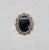 Modern Vintage Signed Panetta Faux-Onyx & Clear Rhinestone Brooch / Pendant For Sale - Image 3 of 9