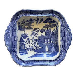 Early 20th Century Ridgeway Blue Willow Dish