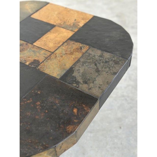 Vintage Mosaic Slate Coffee Table For Sale - Image 6 of 9