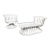 Mid 20th Century Russell Woodard Patio Chaise and Lounge Chair, Attributed to Herbert Saiger - Set of 2 For Sale