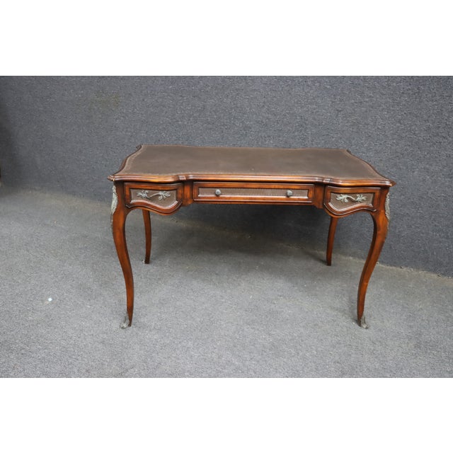 French Provincial Writing Desk With Ormolu Mounts For Sale - Image 10 of 13