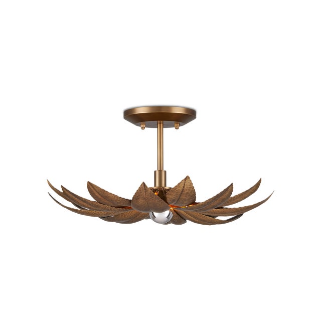 Currey & Company Alithea Small Semi-Flush Mount For Sale