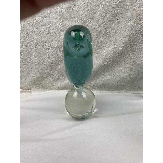 Murano Glass Neodymium Alexandrite Bird Sculpture by Oggetti For Sale - Image 10 of 11