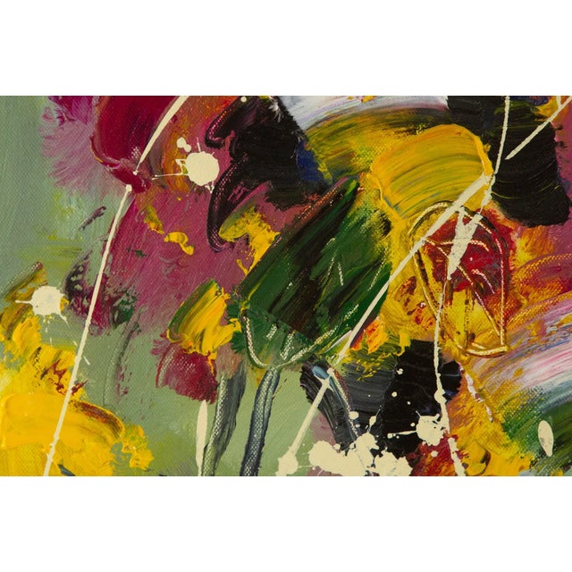 Signed Contemporary Abstract Oil Painting on Canvas “The World You Saw” For Sale In Nashville - Image 6 of 9