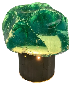 Vintage Table Lamp in Saint Gobain Glass in the style of Max Ingrand, 1960s