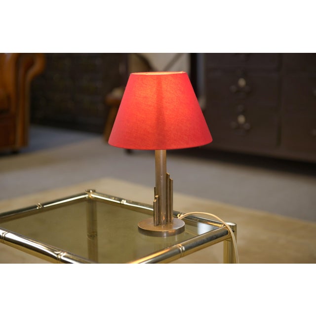 Metal Art Deco Lamp, 1930s For Sale - Image 7 of 7