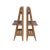 - 39.25"h, 18.75"w, 12.75"d - French oak, laminate - Condition: Excellent; spotting and color variation throughout wood frame