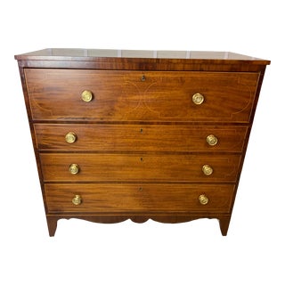 Late 18th Century Cherry and Mahogany Hepplewhite Chest For Sale