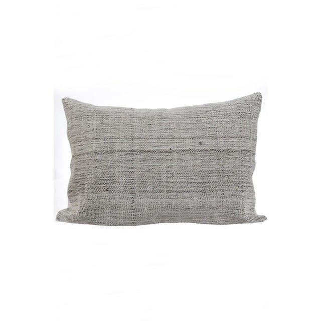 Decorative Gray Kilim Pillow For Sale - Image 4 of 4
