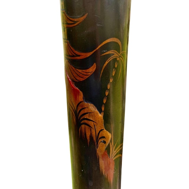 Antique Chinese Export Chinoiserie Floor Lamp for the English Market For Sale - Image 11 of 17