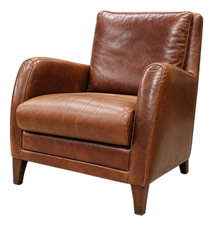 Cognac Brown Leather Club Chair from Atelier Matteo, Italy, 1970s