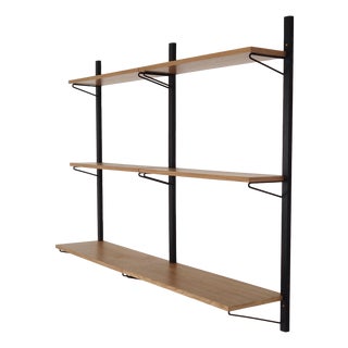 Danish Oak Shelving Unit, 1970s For Sale