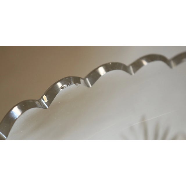 Antique Dore Bronze Marble Victorian Centerpiece Jardiniere Cut Crystal Bowl For Sale - Image 12 of 12