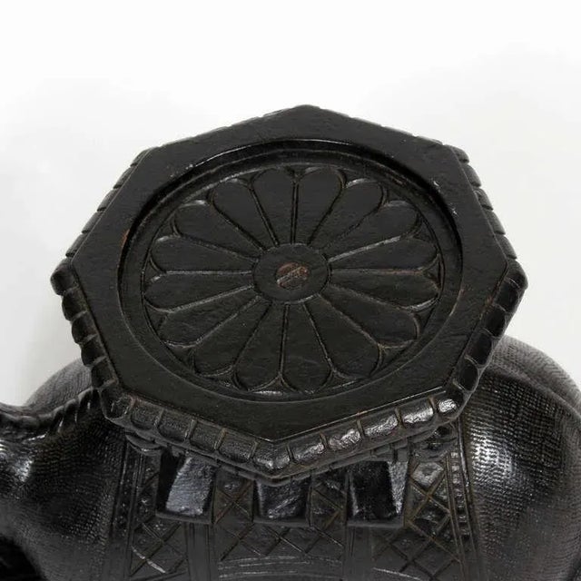 Wood Late 19th-Early 20th Century Anglo Indian Carved Camel Pedestal For Sale - Image 7 of 10