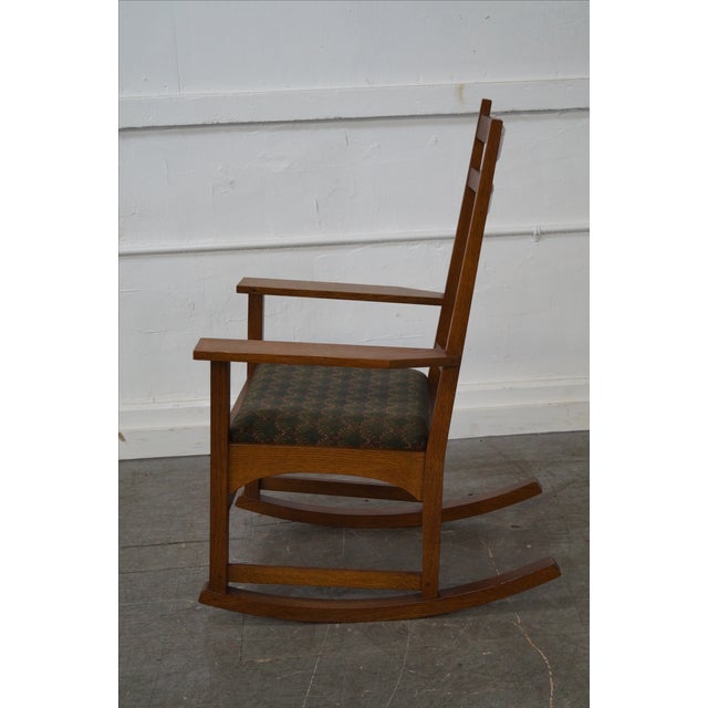 Stickley Mission Oak Harvey Ellis Rocker & Inlay Chairish