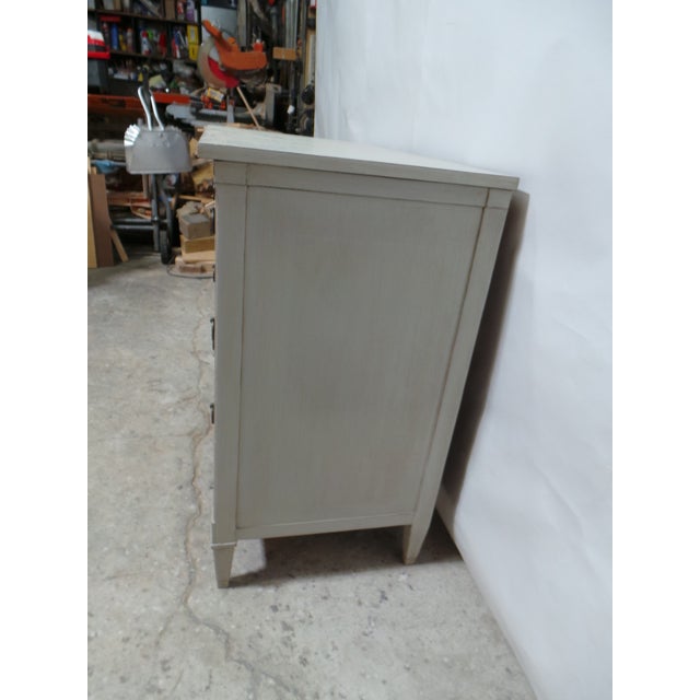 1950s Gustavian Style Deep Drawer 3 Drawer Chest of Drawers For Sale - Image 5 of 11