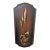 Vintage Brutalist Brass Cattail Wall Sculpture on Shield Plaque, 1970s Hollywood Regency For Sale