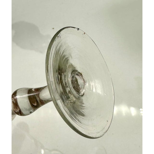 English Late 18th Century George III Baluster Stem Ale Glass For Sale - Image 3 of 3