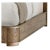 Rustic European Modern Chevron California King Bed For Sale - Image 3 of 5