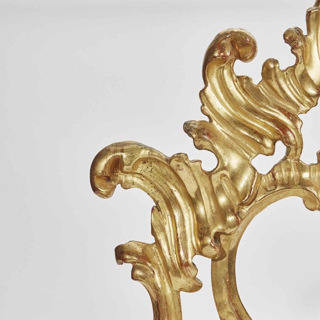 Rococo 18th Century Louis XV Gilded Friezes Carved with Scrolls, Set of 2 For Sale - Image 3 of 5