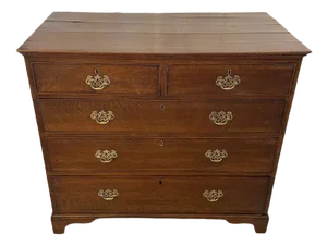 Antique George III Chest of Drawers in Oak