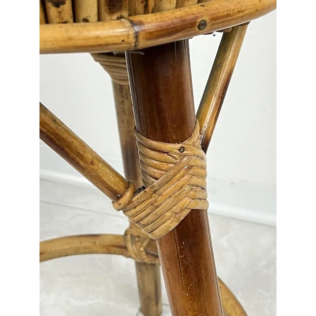 Wood Vintage Italian Bamboo Carrier, 1970s For Sale - Image 7 of 8