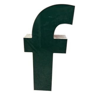 Lower Case "F" Channel Letter For Sale