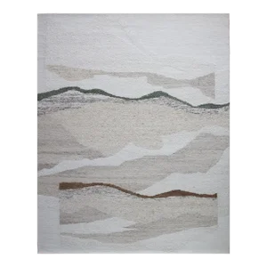 Hand Knotted Borderless Modern Wool Rug. 09'01" X 11'09"
