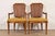 Henredon French Regency Louis XVI Carved Walnut Cane Back Armchairs, Pair For Sale - Image 14 of 14