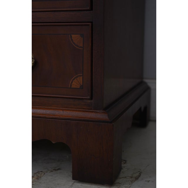 Hepplewhite Style Mahogany Drop Front Secretary Desk For Sale - Image 15 of 18