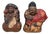 Meiji Lucky Gods Ebisu and Daikoku, 1890s, Set of 2 For Sale