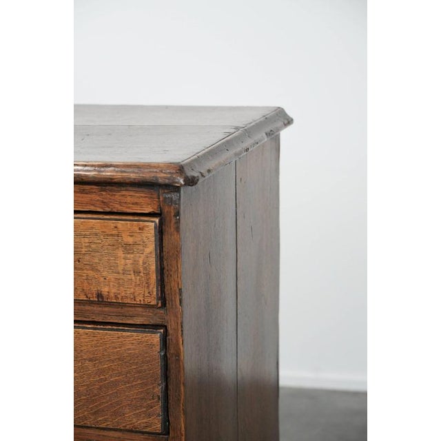 Antique English Oak Chest of Drawers, 18th Century For Sale - Image 14 of 18