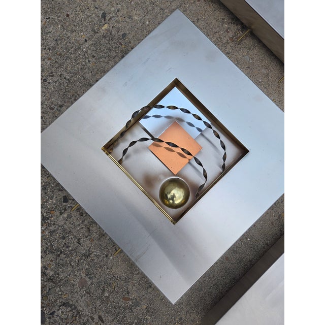 Set of 4 Curtis Jere 1997 Abstract Modern Metal Wall Sculptures Modernism For Sale - Image 16 of 17