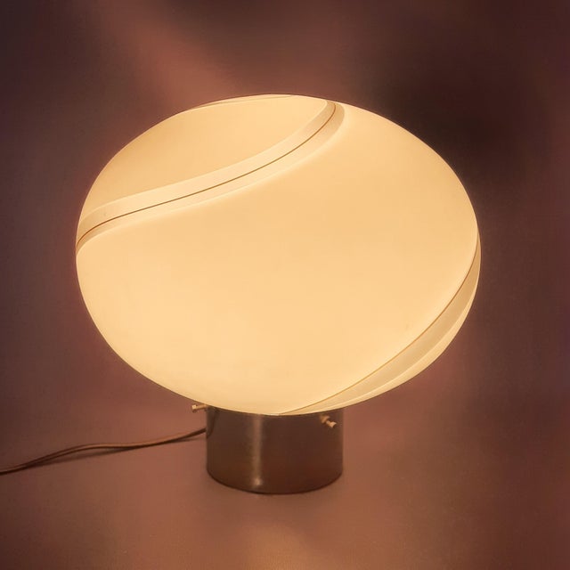 Murano Glass Spiral Table Lamp from Venini, 1970s For Sale - Image 12 of 18