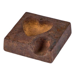 Cast Iron Heart Ashtray For Sale